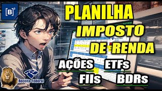 PLANILHA IMPOSTO DE RENDA PARA VENDA DE AÇÕES E FUNDOS IMOBILIÁRIOS [upl. by Anaibib]