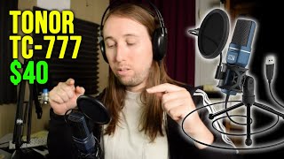 TONOR TC777 Review 40 USB Condenser Mic [upl. by Netsuj]