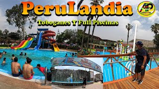 PERULANDIA  FULL PISCINAS PARA GRANDE Y NIÑOS  HUACHIPADINOSAURIOSTOBOGANES VLOG AKIRA PHA [upl. by Hime156]