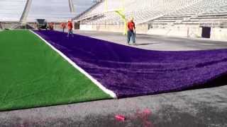 New Husky Stadium Field Turf Installation [upl. by Assecnirp]