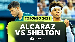 Carlos Alcarazs Toronto DEBUT vs Ben Shelton 🍁  Toronto 2023 Highlights [upl. by Chong]