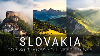 THIS IS SLOVAKIA  TOP 30 places you must see [upl. by Auqkinahs]