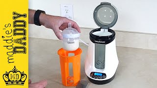 How to Use the Baby Brezza Bottle Warmer  Safe  Smart [upl. by Anomahs]