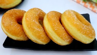 RESEP DONAT EMPUK DAN LEMBUT TANPA MIXER [upl. by Eilah]