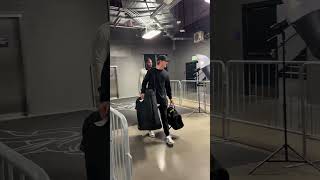 JJ McCarthy arriving for his first NFL game 🙌 [upl. by Olleina]