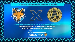 Grêmio Anápolis X Aparecidense SUB 20  Copa Goiás 2024 [upl. by Martha523]