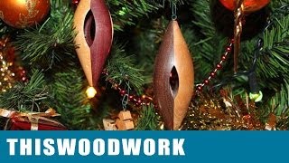 Inside Out Woodturning  Christmas Tree Ornament [upl. by Magnuson33]