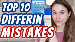 TOP 10 DIFFERIN GEL MISTAKES Dr Dray [upl. by Seira821]