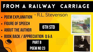 FROM A RAILWAY CARRIAGE  6TH STD  POEM NO 23  TNPSC General English [upl. by Sivlek572]