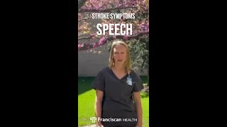 Stroke Symptoms S Is For Speech [upl. by Dnivra]