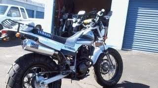 Heavily Modded 2003 Yamaha TW200 COLD STARTWALK AROUND [upl. by Slinkman41]