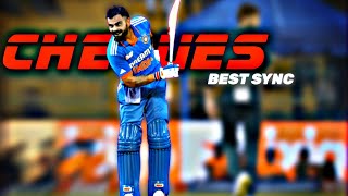 CHEQUES BEAT SYNC  VIRAT KHOLI STATUS  VIRAT KHOLI ATTITUDE STATUS [upl. by Eiramlehcar]