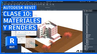 Introducción a Autodesk Revit 2025 10  Cómo crear texturas camaras y renders  CURSO DESDE CERO [upl. by Skell926]