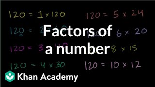 Finding factors of a number  Factors and multiples  PreAlgebra  Khan Academy [upl. by Nauht]