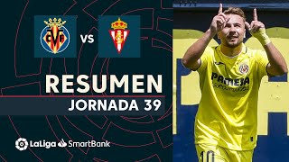 Resumen de Villarreal B vs Real Sporting 20 [upl. by Llenrev]