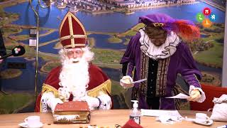 Burgemeester en Sinterklaas stellen kinderen in Heerhugowaard gerust [upl. by Ahsiekahs885]