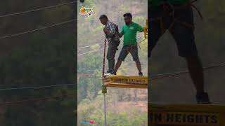 1st bungyjump rishikesh 1stvlog trader traveler banknifty tradingtales harharmahadev [upl. by Oinoitna]