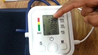 how to set and use digital blood pressure machine [upl. by Nealah210]