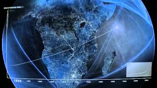 Incredible Video Shows All Roads Air and Shipping Routes on the Entire Planet [upl. by Ydnam]