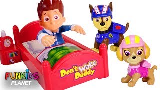 Paw Patrol Dont Wake Ryder or Romeo Daddy Board Game [upl. by Aiyt]