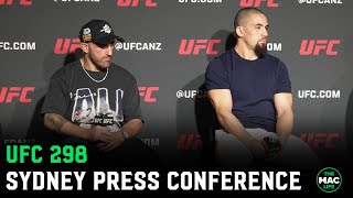 Robert Whittaker quotI still believe Im better than Dricus Du Plessisquot  UFC 298 Press Conference [upl. by Atsejam]