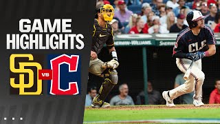 Padres vs Guardians Game Highlights 71924  MLB Highlights [upl. by Basilio870]