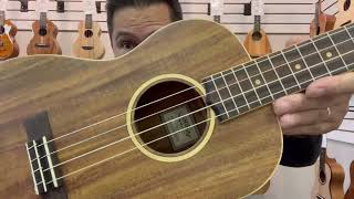 Lanikai ACSTB Acacia Baritone Ukulele DemoReview at Aloha City Ukes [upl. by Suzan]