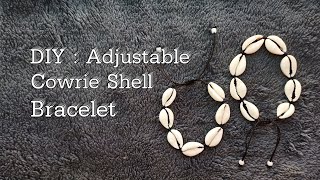 Easy DIY  Cowrie Shell Bracelet [upl. by Olympia814]