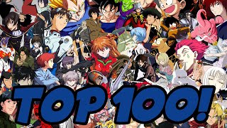 LA TOP 100 DEI MIEI PERSONAGGI ANIME E MANGA PREFERITI [upl. by Pryor]