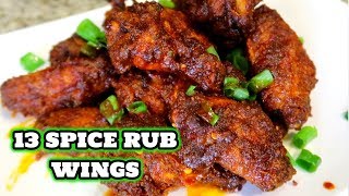 13 Spice Rub Chicken Wings In The Oven  Easy Chicken Wing Recipes [upl. by Yttam]