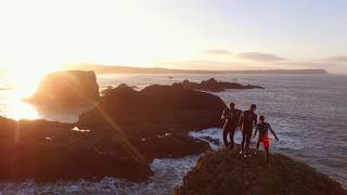 Cliff Jumping Ballintoy Northern Ireland [upl. by Webster]