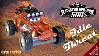 Disney Cars Toon Radiator Springs 500 12 2014 Diecast Idle Threat 155 scale Mattel [upl. by Iat]