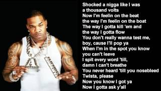 Can You Keep Up  Busta Rhymes ft Twista Lyrics [upl. by Venus]