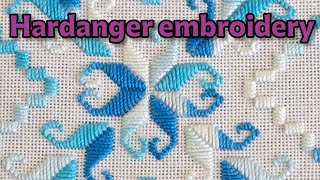 Hand embroidery techniques tutorial  Hardanger tutorial [upl. by Litsyrk]