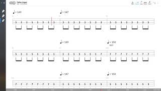 Poison  Fallen Angel BASS TAB PLAY ALONG [upl. by Laehcim]