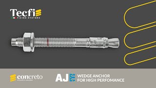 AJE  Wedge anchor for high perfomance  ETACE certified [upl. by Ardnahs790]