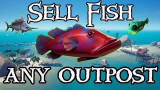 How To Sell Fish At Any Outpost in Sea Of Thieves [upl. by Oderfodog]