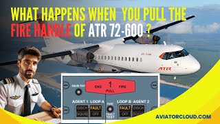 What happens when you pull the FIRE HANDLE of ATR 72600 Online Pre Type Rating Airline Prep CBT [upl. by Norri]