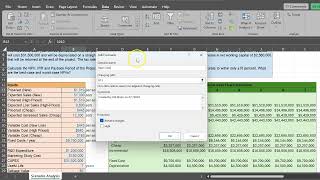 Scenario Analysis in Capital Budgeting Detailed Example Using Excels Scenario Manager [upl. by Dnalloh]