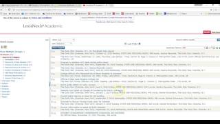 Tutorial Lexis Nexis Overview [upl. by Zimmer]