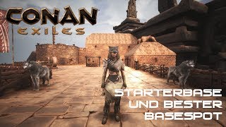 Conan Exiles 🐫 Starterbase amp bester Basespot DEGER [upl. by Chapell]