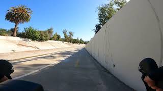 Biking on the Arroyo Seco Bike Path South Pasadena California [upl. by Silvana]