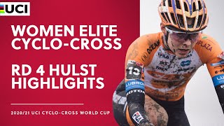 Round 4  Women Elite Highlights  202021 UCI Cyclocross World Cup  Hulst [upl. by Htezzil]