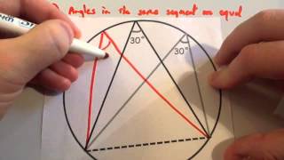 Circle Theorems  Corbettmaths [upl. by Brest]