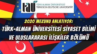 TÜRKALMAN ÜNİVERSİTESİ SİYASET BİLİMİ VE ULUSLARARASI İLİŞKİLER BÖLÜMÜ  2020 Mezunu Anlatıyor [upl. by Itin]