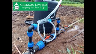 How to apply fertilizer through drips using a Venturi fertilizer injector  Grekkon Limited [upl. by Hassin795]