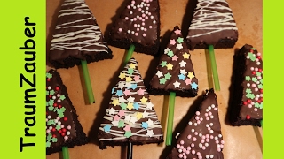 Weihnachts  Brownies Weihnachtsbaum KaffeeBrownies Vegan [upl. by Terhune]