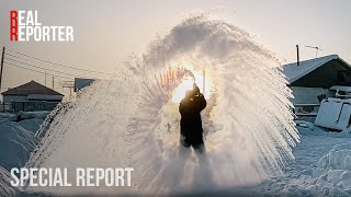 Water freezes INSTANTLY Everyday life in the coldest place on Earth Oymyakon [upl. by Nivi]