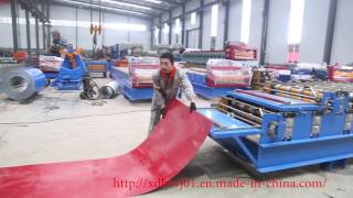 Double deck roofing sheet roll forming machine [upl. by Coad]