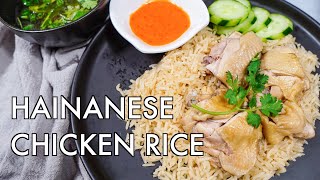 EASY Singapore Hainanese Chicken Rice with the PERFECT Chilli Sauce [upl. by Torbert]